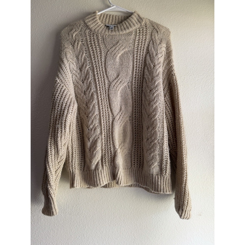 Aware Vero Moda S Cream Sweater Ribbed Winter Ready Cozy Comfy Everyday Wear